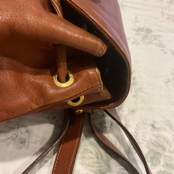 GUCCI Bamboo Handle Cognac Tan Leather Backpack main image 5